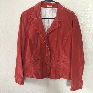 St. John’s Bay Corduroy Orange Blazer XL